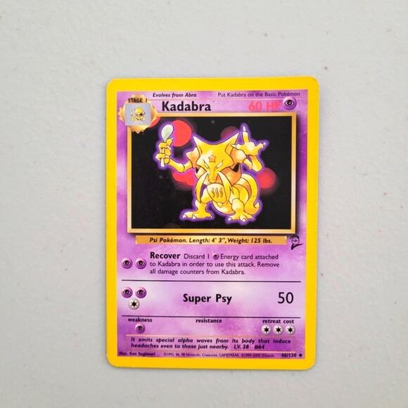 Classic Base Set 2 Kadabra 44/130 Uncommon Pokemon Card - Picture 1 of 2